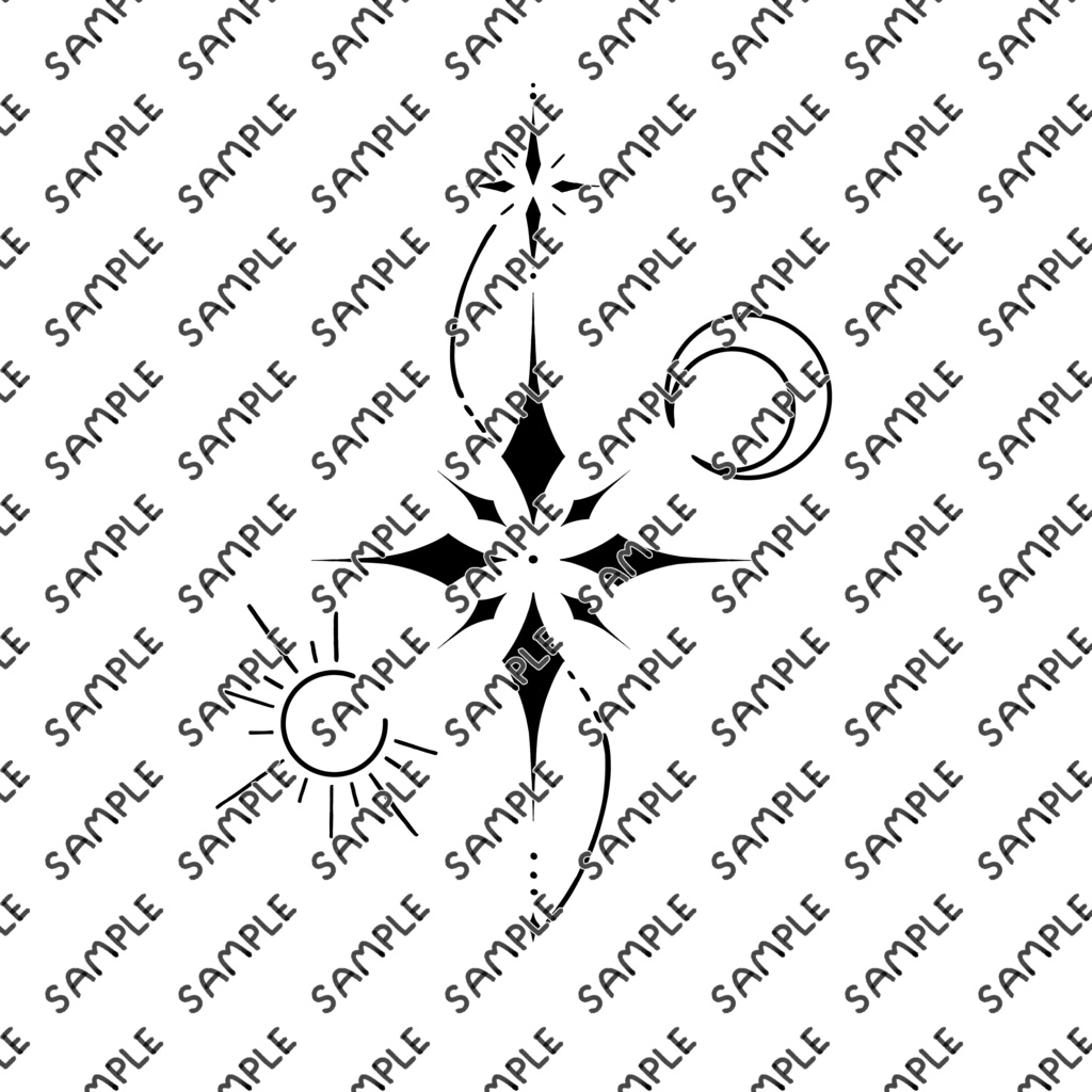 【VRC想定】Celestial Axis Tattoo