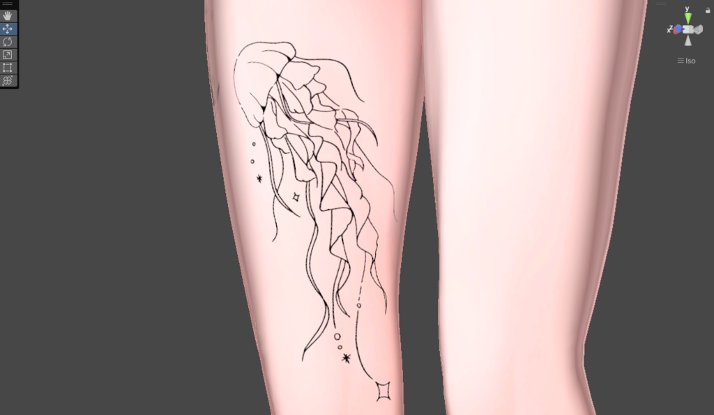 Astrajelly Tattoo★色が変えられるタトゥー★【VRC想定】