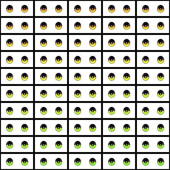 【VRoid】360色 瞳 テクスチャ Eye Texture No.8