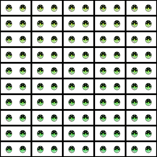 【VRoid】360色 瞳 テクスチャ Eye Texture No.9