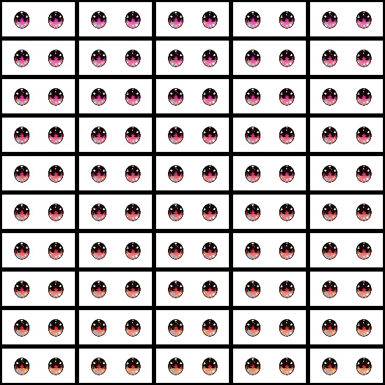 【VRoid】360色 瞳 テクスチャ Eye Texture No.9