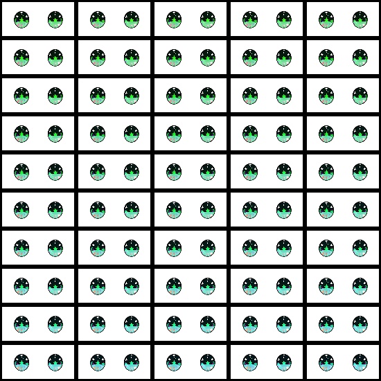 【VRoid】360色 瞳 テクスチャ Eye Texture No.9