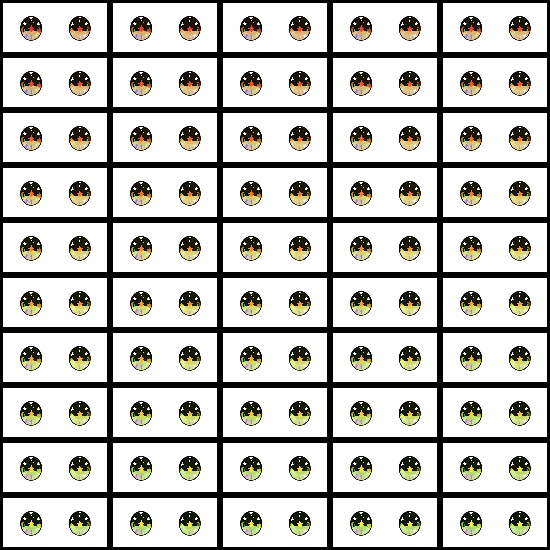 【VRoid】360色 瞳 テクスチャ Eye Texture No.9