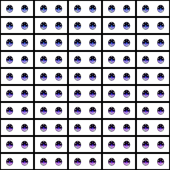 【VRoid】360色 瞳 テクスチャ Eye Texture No.9