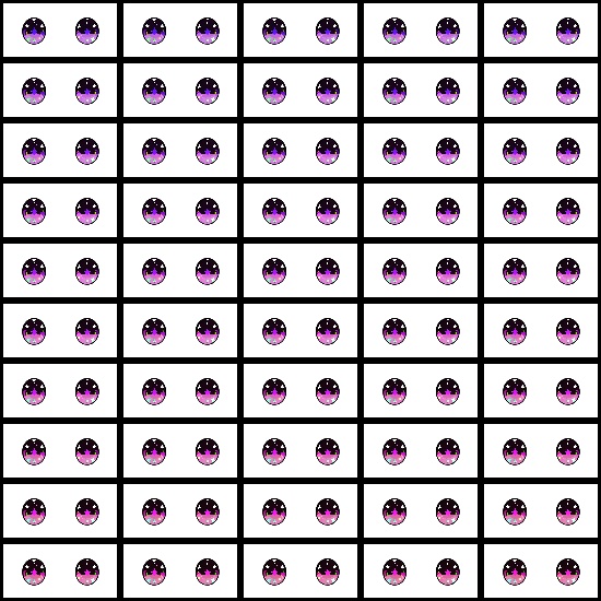 【VRoid】360色 瞳 テクスチャ Eye Texture No.11