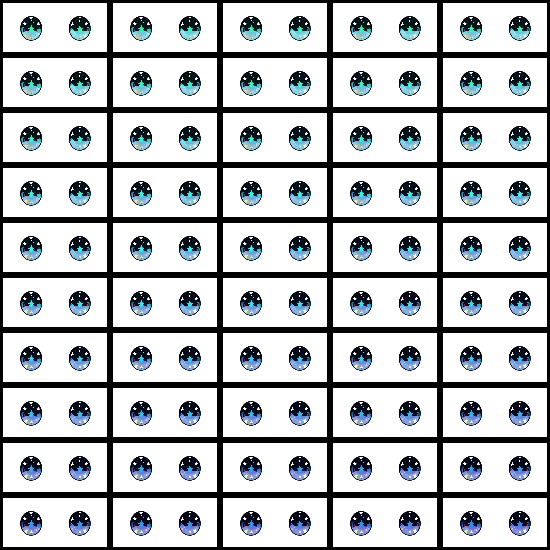 【VRoid】360色 瞳 テクスチャ Eye Texture No.11