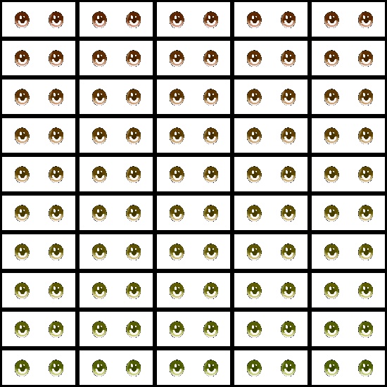 【VRoid】360色 瞳 テクスチャ Eye Texture No.5