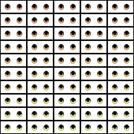 【VRoid】360色 瞳 テクスチャ Eye Texture No.12