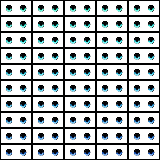 【VRoid】360色 瞳 テクスチャ Eye Texture No.12