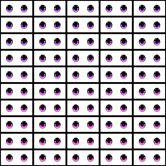 【VRoid】360色 瞳 テクスチャ Eye Texture No.12