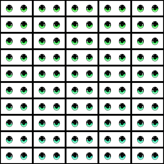 【VRoid】360色 瞳 テクスチャ Eye Texture No.12