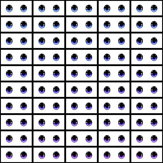 【VRoid】360色 瞳 テクスチャ Eye Texture No.12