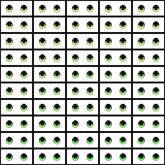 【VRoid】360色 瞳 テクスチャ Eye Texture No.12