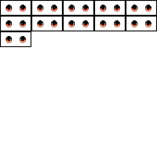 【VRoid】360色 瞳 テクスチャ Eye Texture No.12