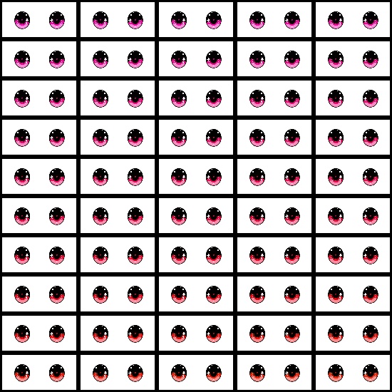 【VRoid】360色 瞳 テクスチャ Eye Texture No.12