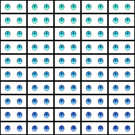 【VRoid】360色 瞳 テクスチャ Eye Texture No.14