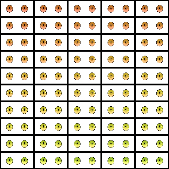 【VRoid】360色 瞳 テクスチャ Eye Texture No.14