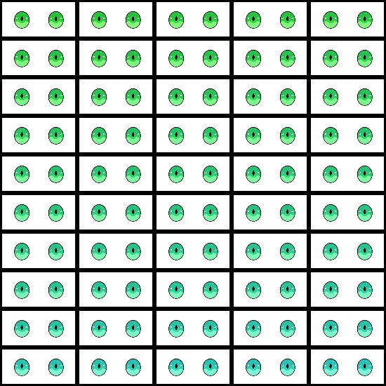 【VRoid】360色 瞳 テクスチャ Eye Texture No.14