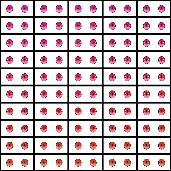 【VRoid】360色 瞳 テクスチャ Eye Texture No.14