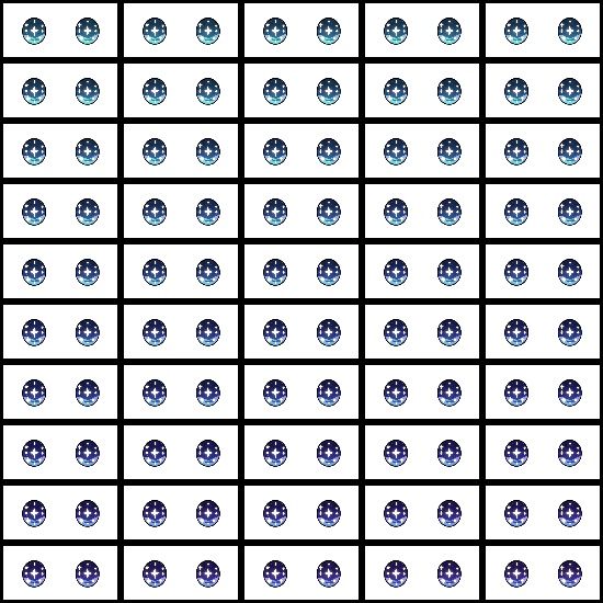 【VRoid】360色 瞳 テクスチャ Eye Texture No.15