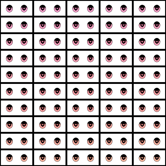 【VRoid】360色 瞳 テクスチャ Eye Texture No.16