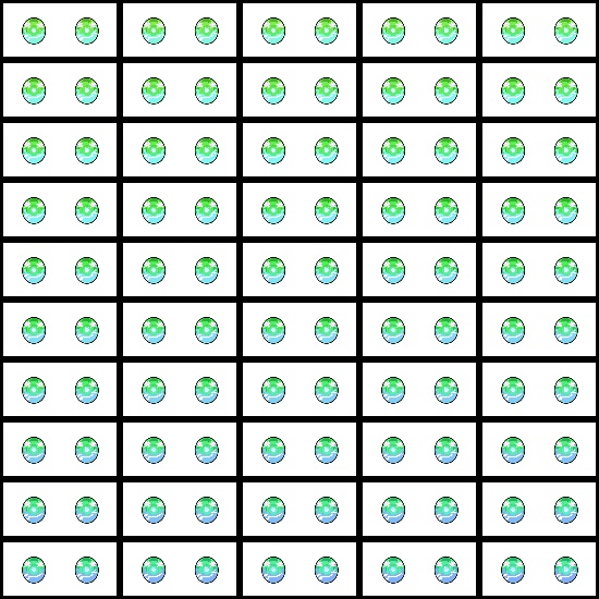 【VRoid】360色 瞳 テクスチャ Eye Texture No.17