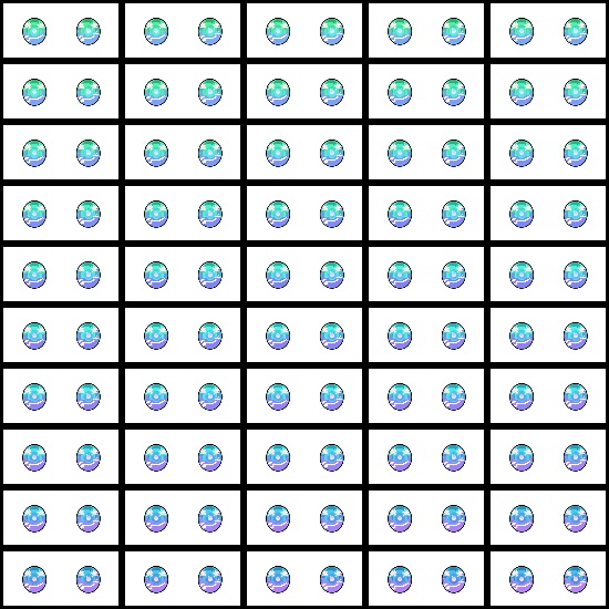 【VRoid】360色 瞳 テクスチャ Eye Texture No.17