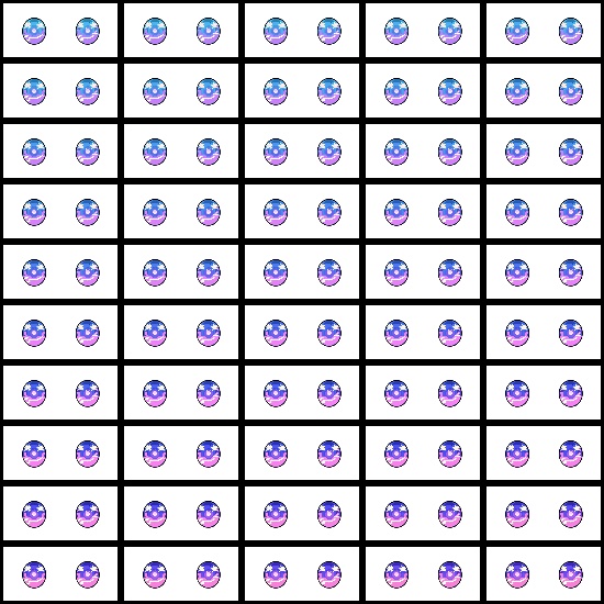 【VRoid】360色 瞳 テクスチャ Eye Texture No.17