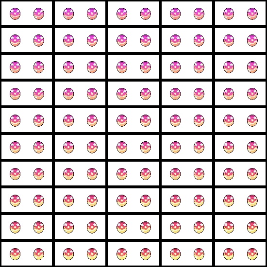 【VRoid】360色 瞳 テクスチャ Eye Texture No.17