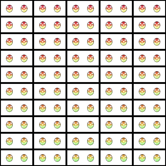 【VRoid】360色 瞳 テクスチャ Eye Texture No.17