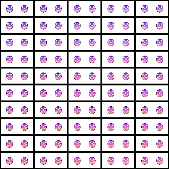 【VRoid】360色 瞳 テクスチャ Eye Texture No.17