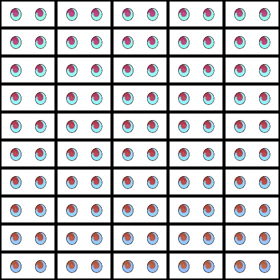 【VRoid】360色 瞳 テクスチャ Eye Texture No.18