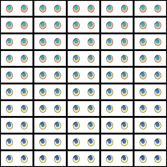 【VRoid】360色 瞳 テクスチャ Eye Texture No.18