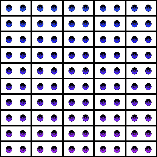 【VRoid】360色 瞳 テクスチャ Eye Texture No.19