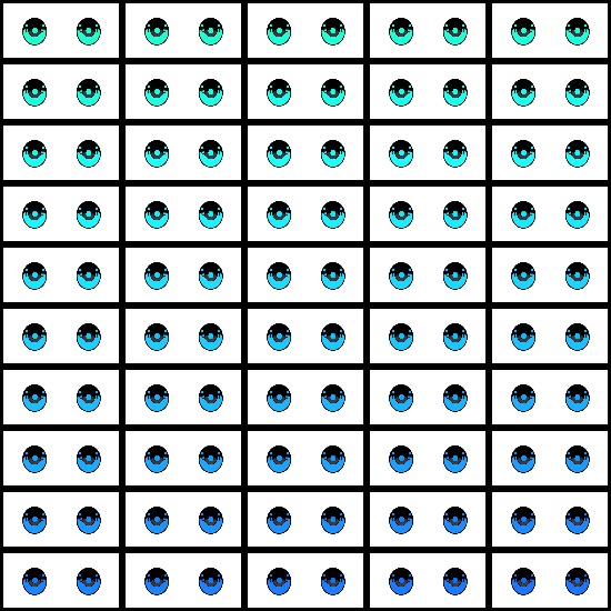 【VRoid】360色 瞳 テクスチャ Eye Texture No.19