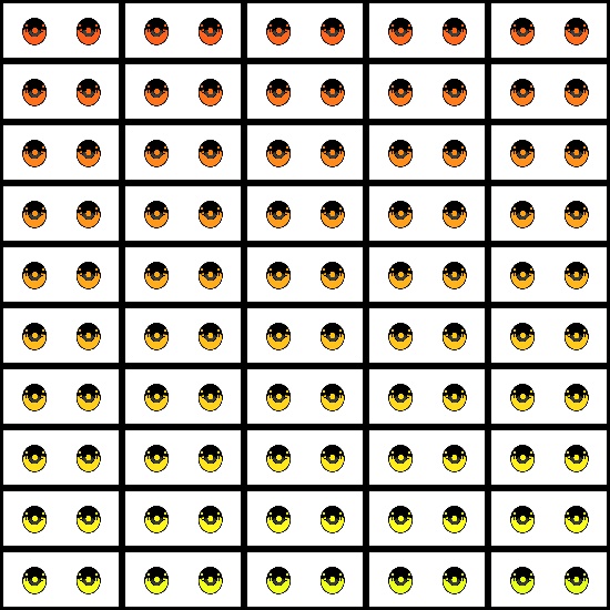 【VRoid】360色 瞳 テクスチャ Eye Texture No.19