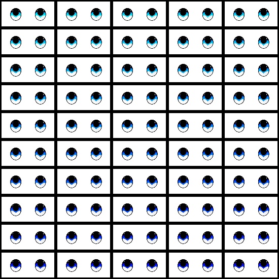 【VRoid】360色 瞳 テクスチャ Eye Texture No.20