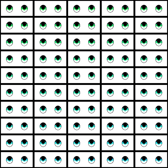 【VRoid】360色 瞳 テクスチャ Eye Texture No.20