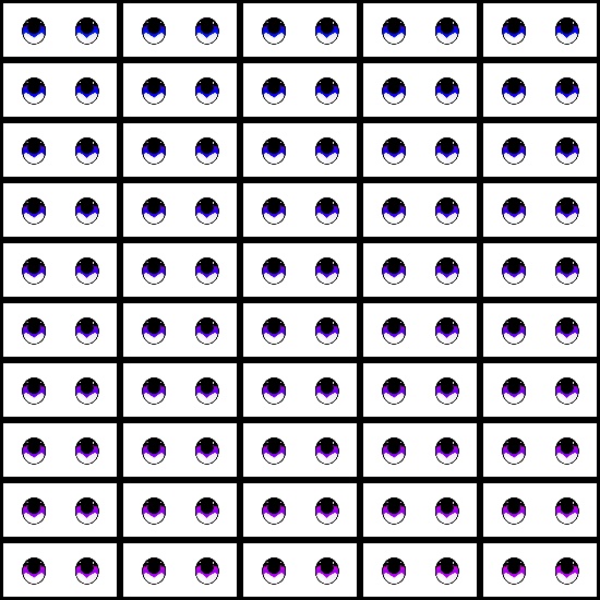 【VRoid】360色 瞳 テクスチャ Eye Texture No.20