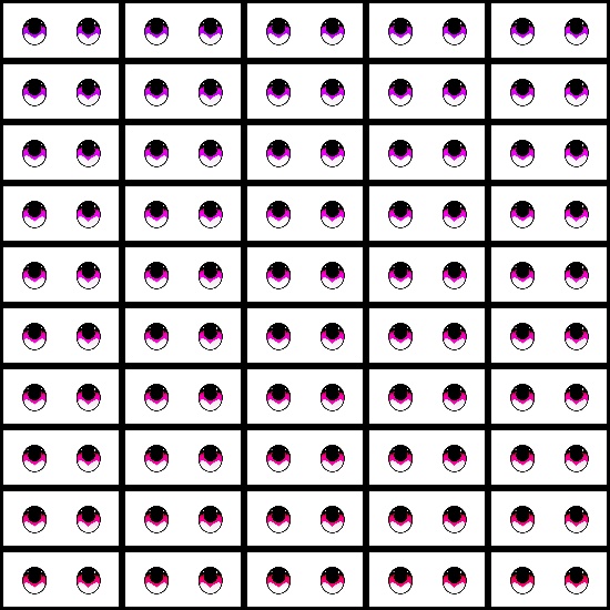 【VRoid】360色 瞳 テクスチャ Eye Texture No.20