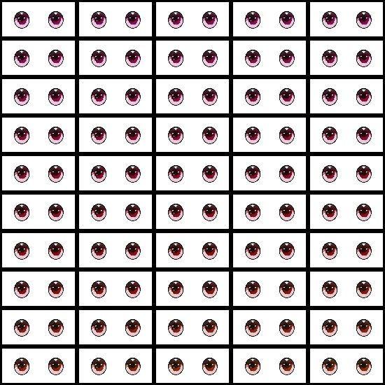 【VRroid】360色 瞳 テクスチャ Eye Texture No.21