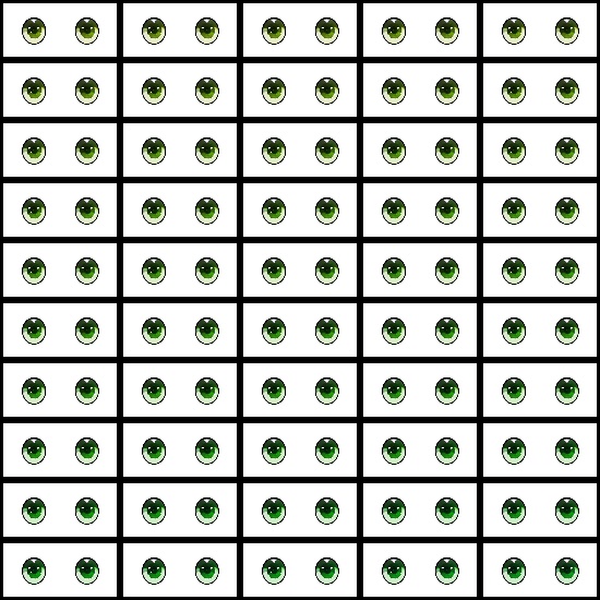 【VRroid】360色 瞳 テクスチャ Eye Texture No.21