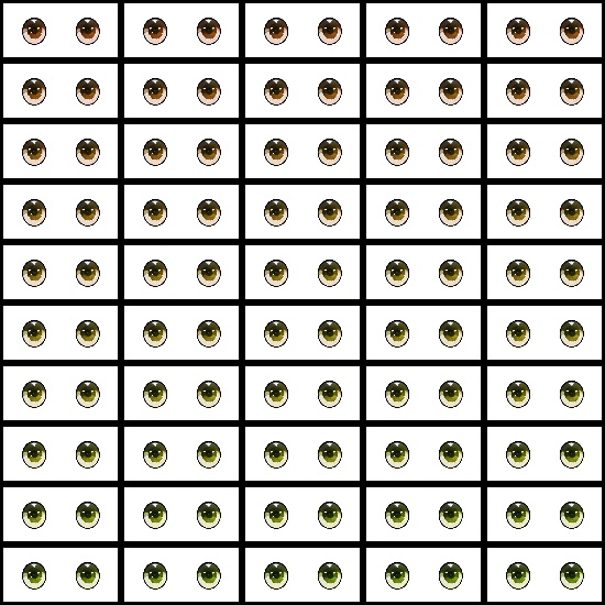 【VRroid】360色 瞳 テクスチャ Eye Texture No.21