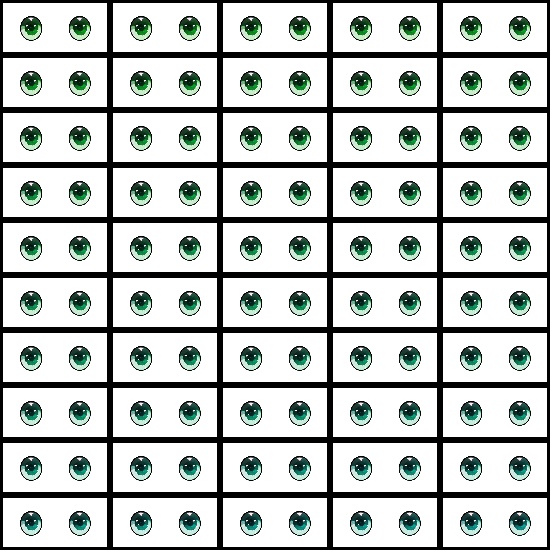 【VRroid】360色 瞳 テクスチャ Eye Texture No.21