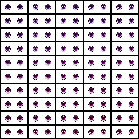 【VRroid】360色 瞳 テクスチャ Eye Texture No.21