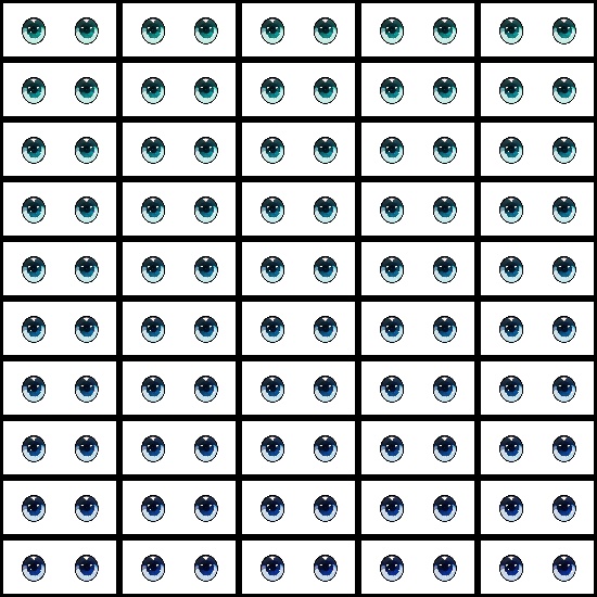 【VRroid】360色 瞳 テクスチャ Eye Texture No.21