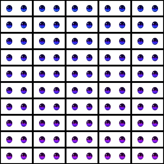 【VRroid】360色 瞳 テクスチャ Eye Texture No.22