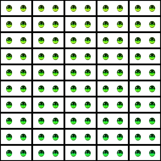 【VRroid】360色 瞳 テクスチャ Eye Texture No.22