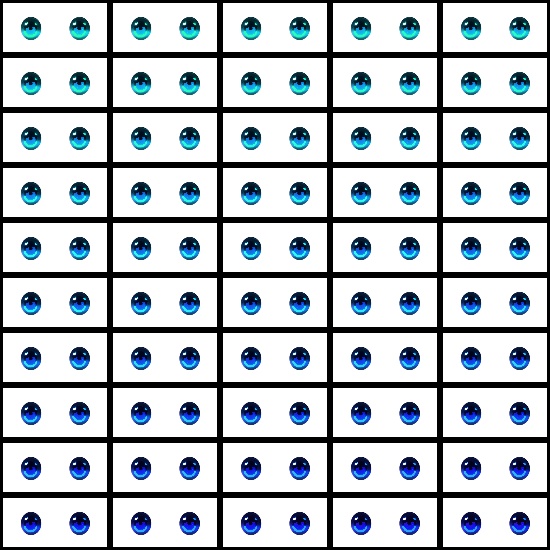 【VRroid】360色 瞳 テクスチャ Eye Texture No.22