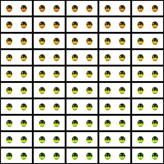 【VRroid】360色 瞳 テクスチャ Eye Texture No.22